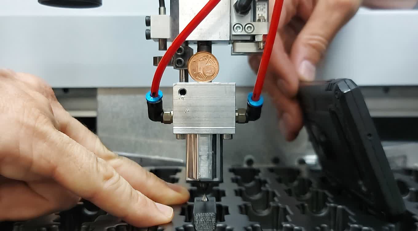 Engineer teaching new robot target positions using pendant controller
